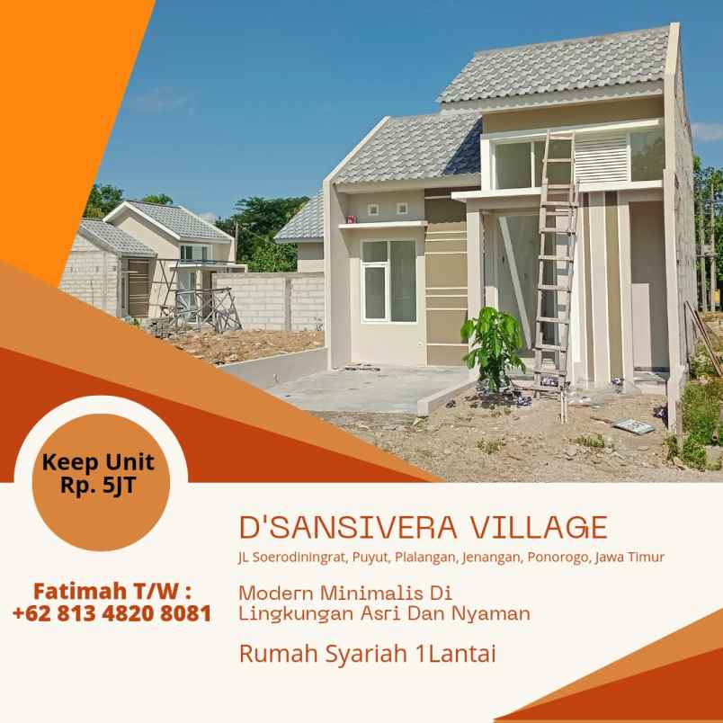 rumah syariah satu lantai di jenangan ponorogo