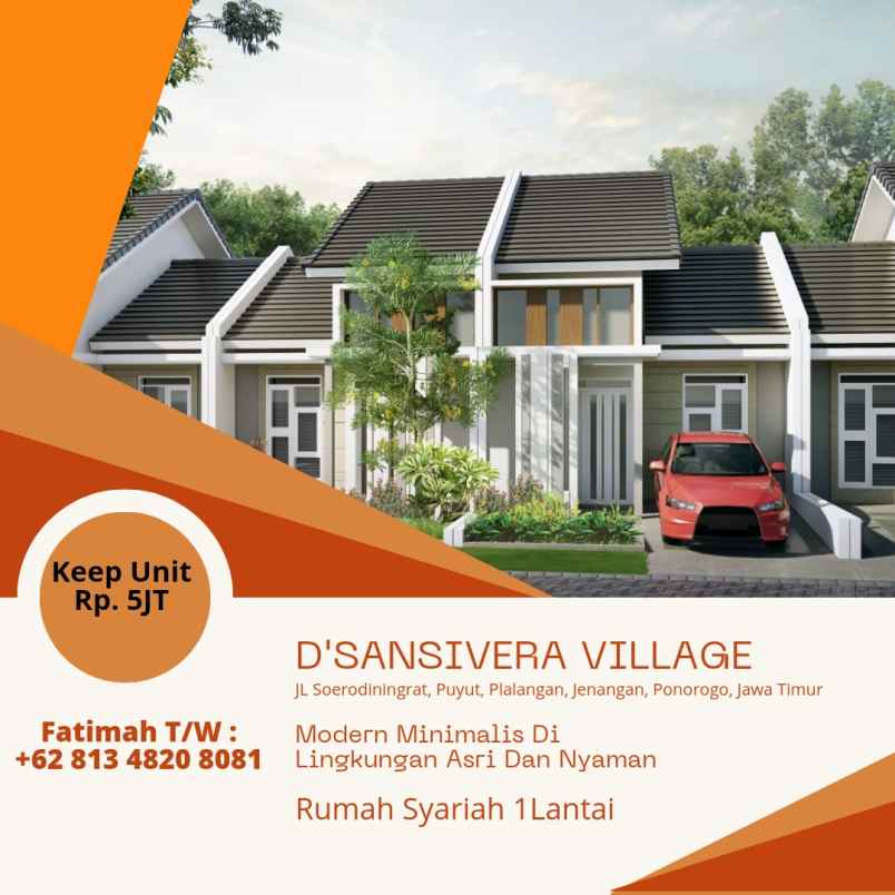 rumah syariah satu lantai di jenangan ponorogo