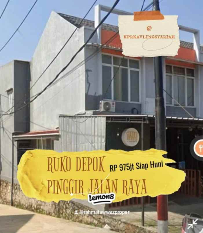 tanah bonus ruko strategis sawangan depok