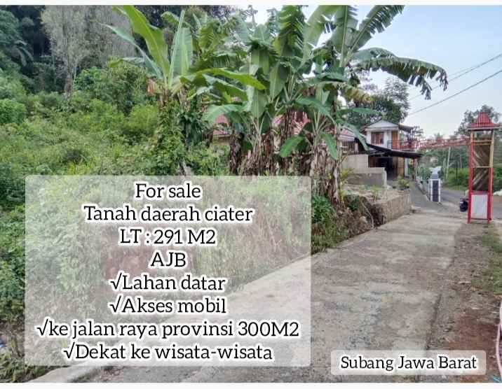 tanah daerah ciater subang jawa barat