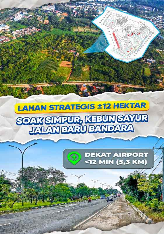 tanah dijual 120 000 m2 di kota palembang