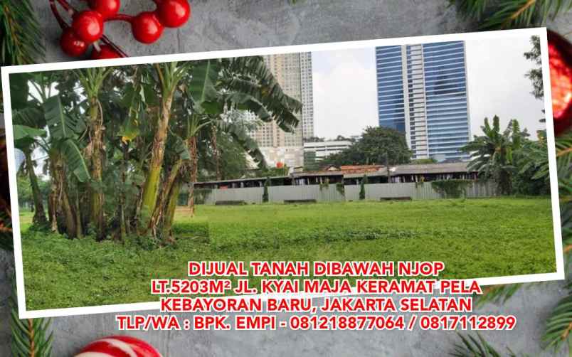 tanah dijual tanah 5203m jl kyai