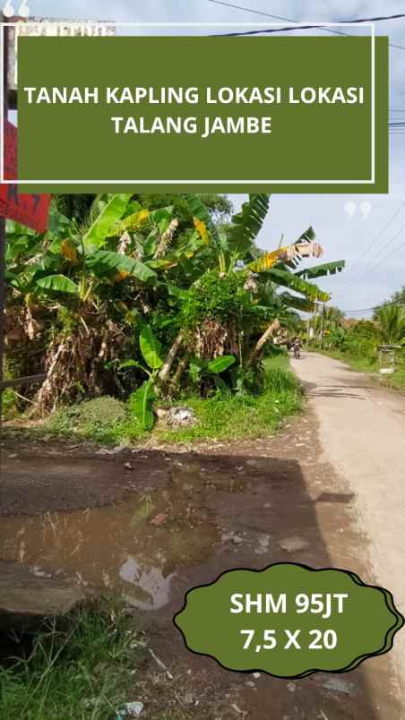 tanah murah talang jambe kota palembang