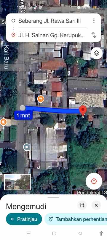 tanah persegi 546 meter cipayung depok