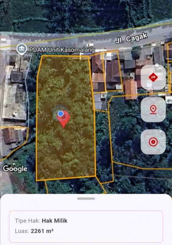 tanah strategis di jalan raya provinsi subang