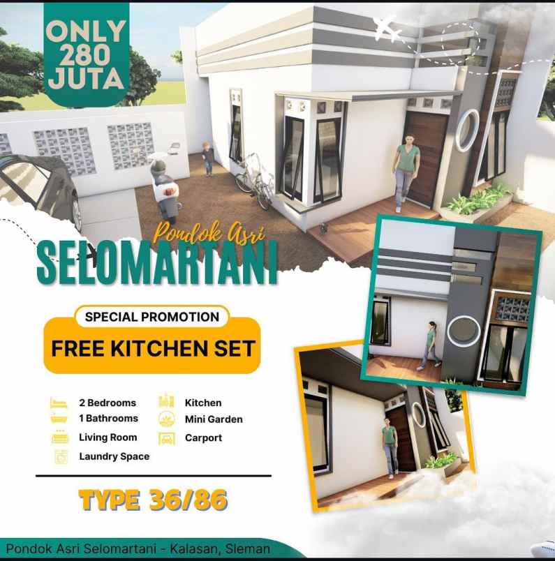 tersisa 1 unit type 36 86 bebas design sesuai selera