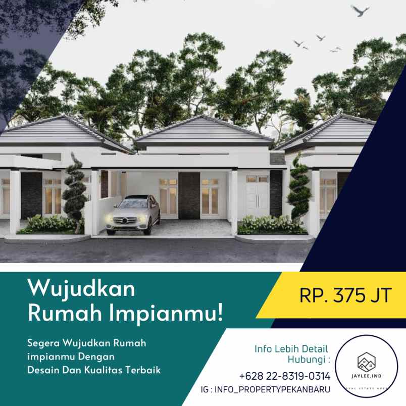 type 45 rumah minimalis di jalan duyung pekanbaru