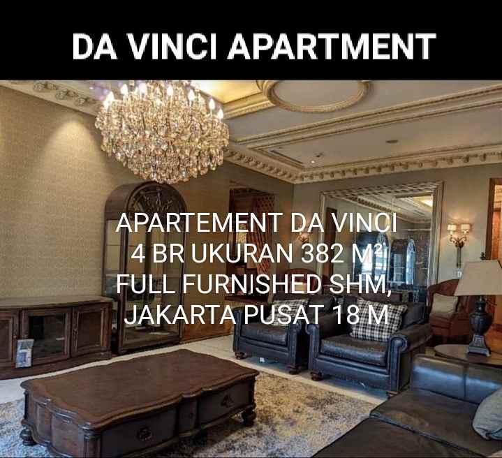 apartement da vinci 4 br ukuran 382 m full furnished