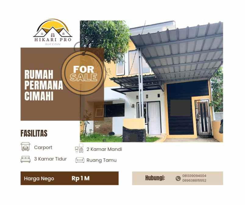 dijual cepat rumah permana atas cimahi