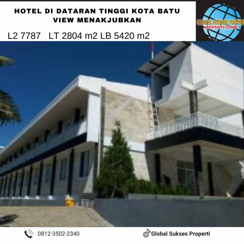 dijual hotel jl diponegoro tulungrejo