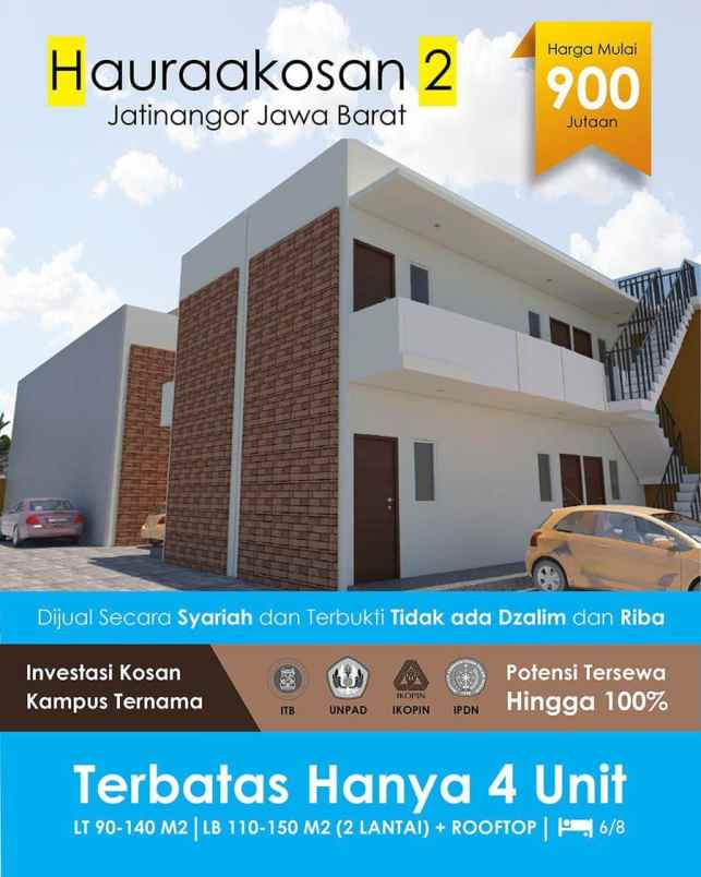 dijual kost jatinangor