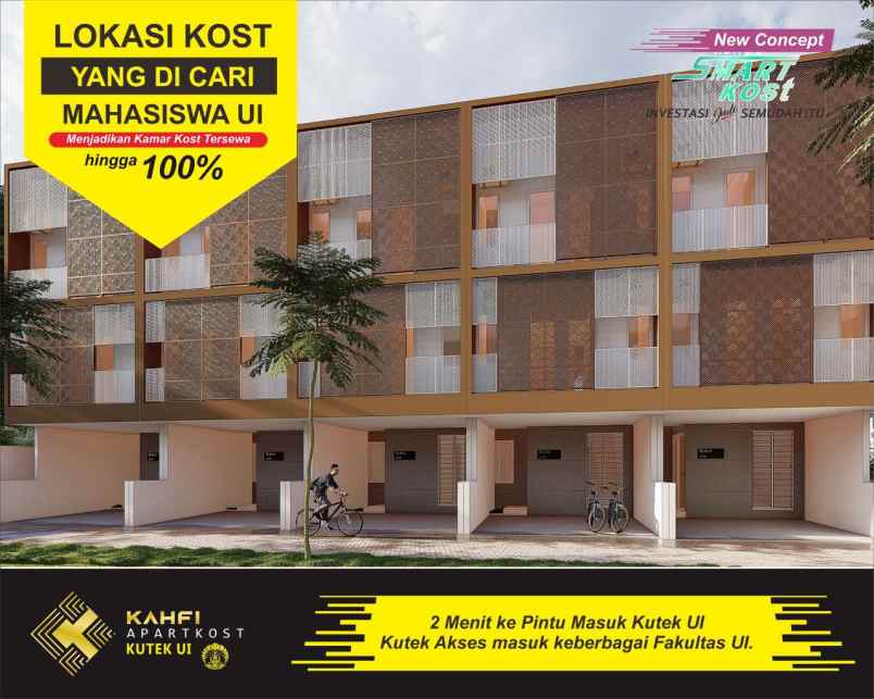 dijual kost jl h amat no 1 kukusan