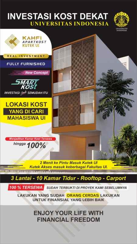 dijual kost jl h amat no 1 kukusan