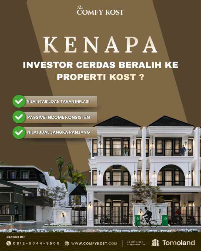 dijual kost jl simpang kyai h yusuf no