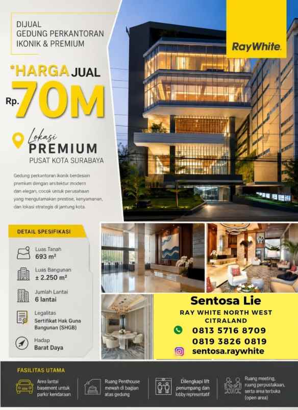 dijual ruko gudang kantor jalan embong kenongo