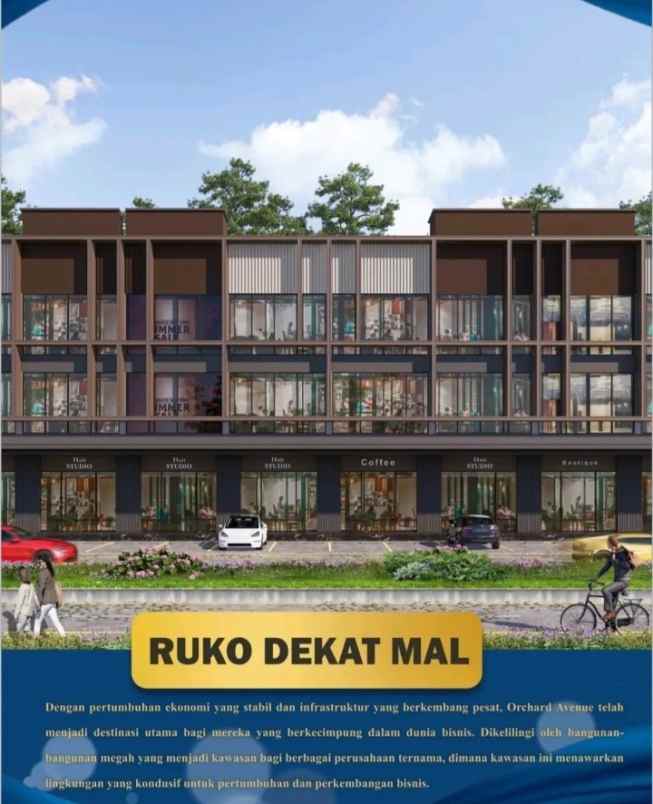 dijual ruko gudang kantor komplek citraland gama