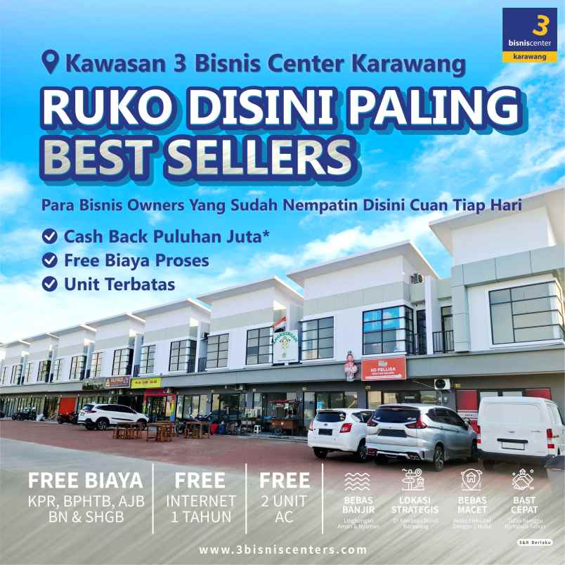 dijual ruko sapphire 2 lantai lokasi karawang barat