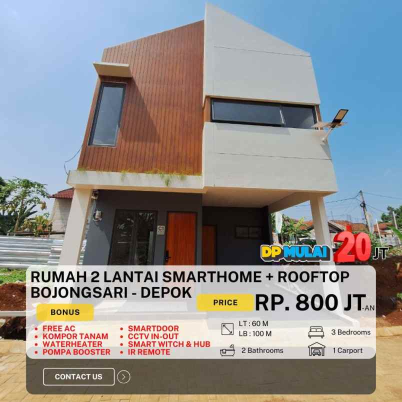 dijual rumah bojongsari depok