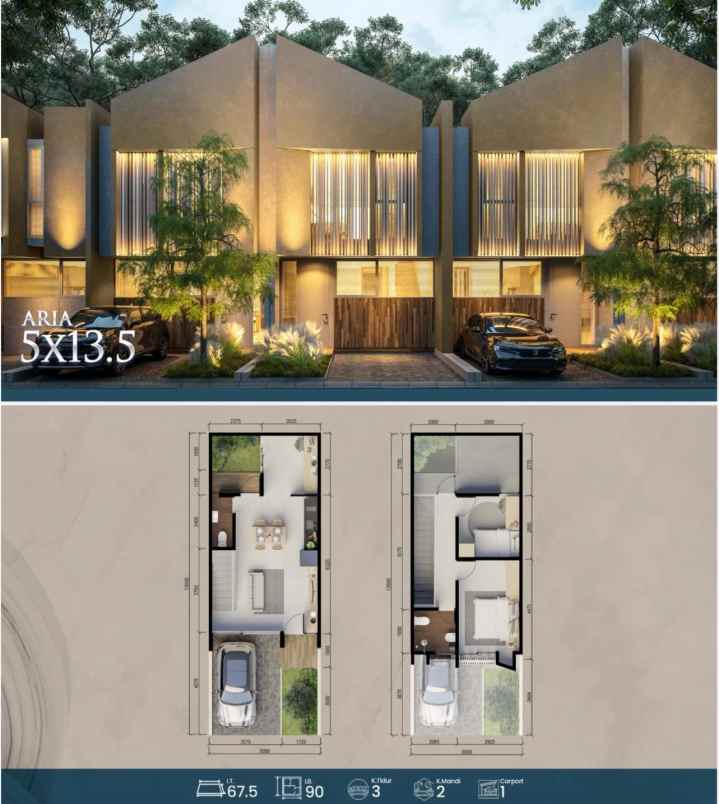 dijual rumah central park