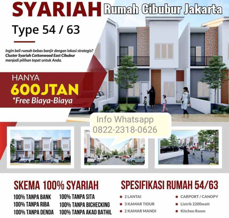 dijual rumah cibubur jakarta timur