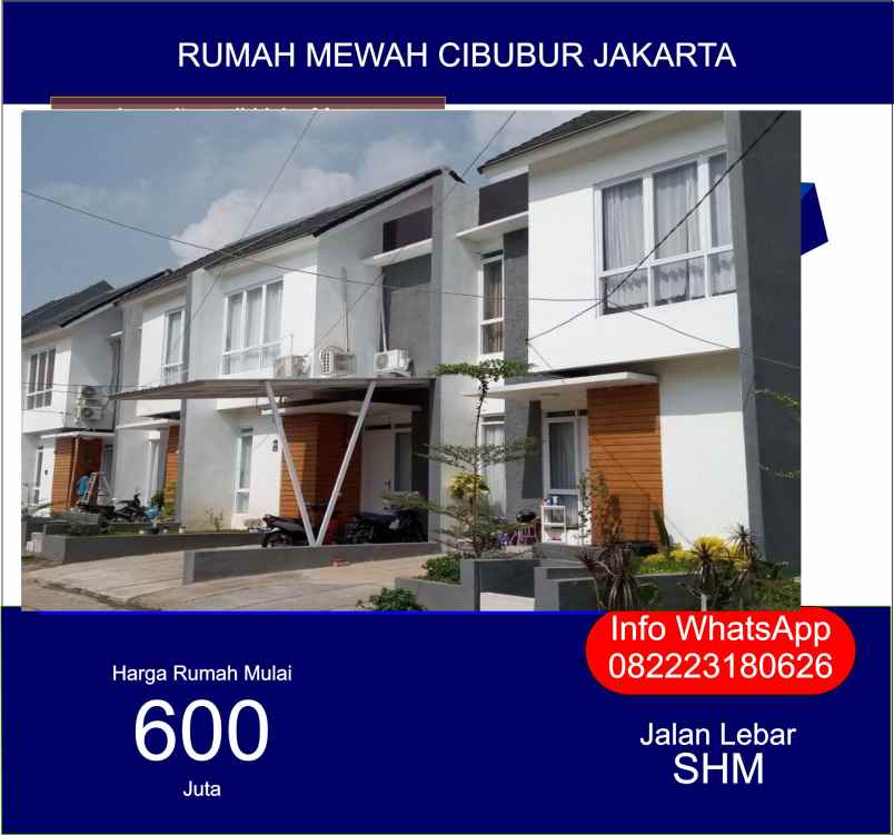 dijual rumah cibubur jakarta timur