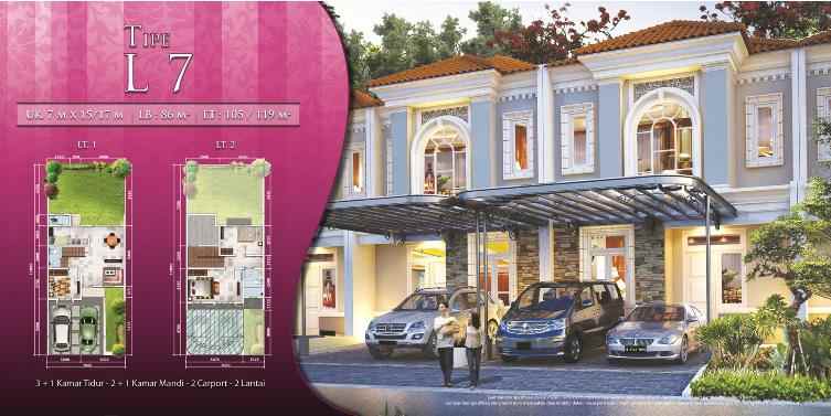 dijual rumah cluster la seine jgc