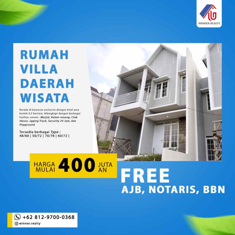 dijual rumah dau kab malang