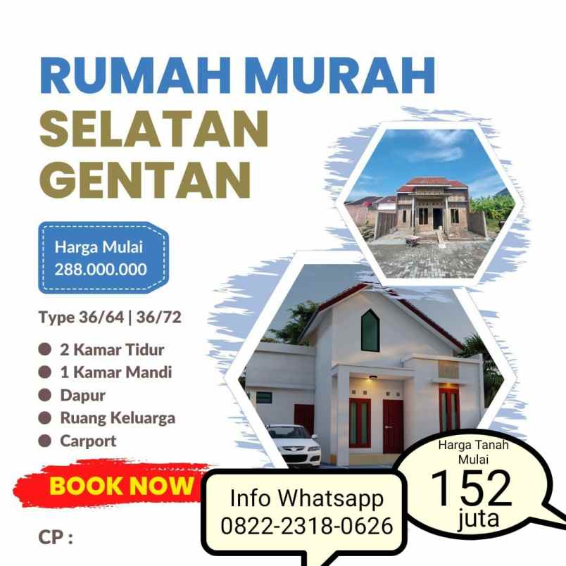 dijual rumah duwet baki sukoharjo