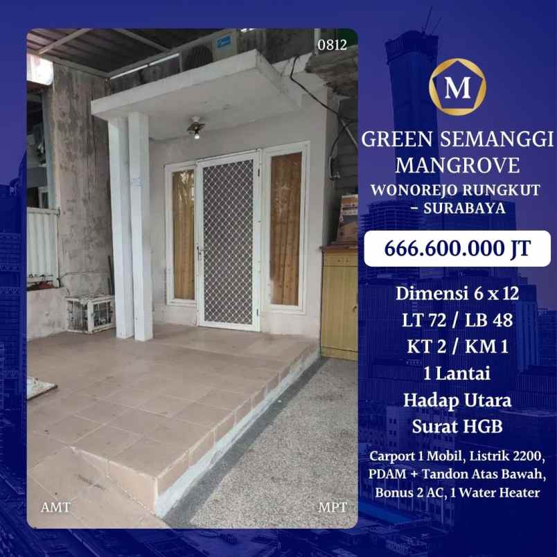 dijual rumah green semanggi surabaya