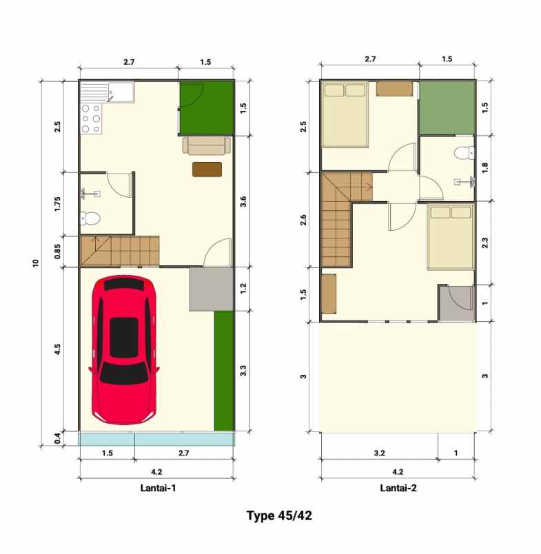 dijual rumah gunung anyar surabaya