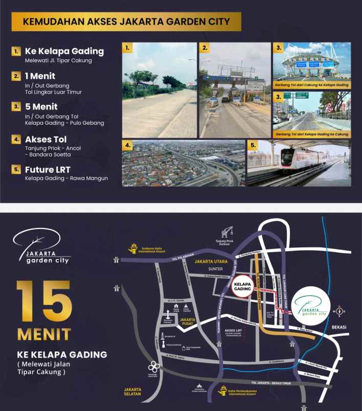 dijual rumah jakarta garden city jgc