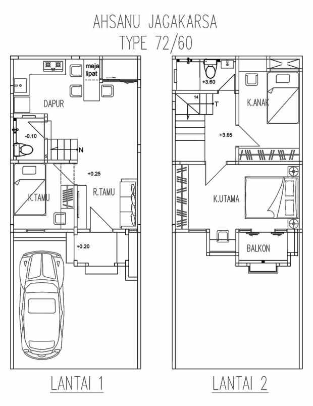 dijual rumah jalan batu belah 1 cipedak