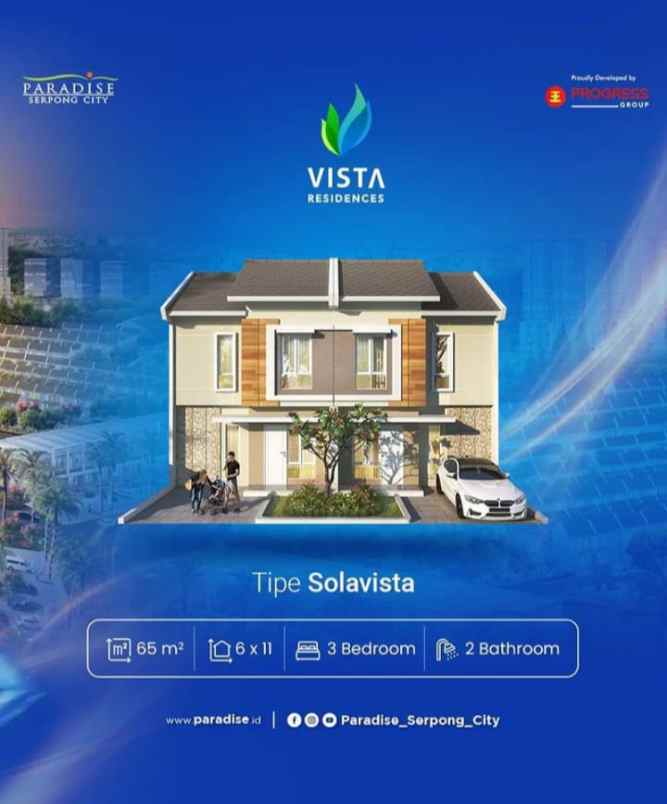 dijual rumah jalan raya puspitek