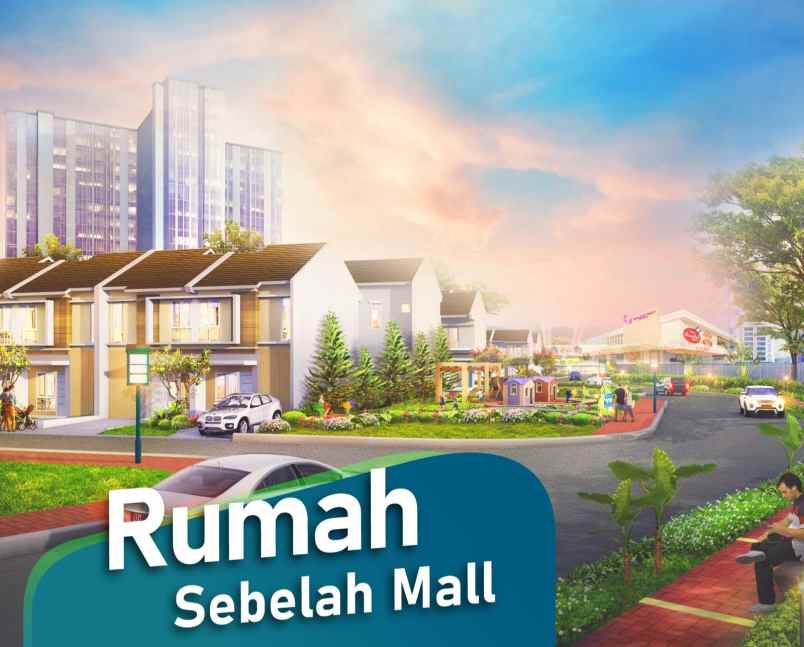 dijual rumah jalan raya puspitek serpong