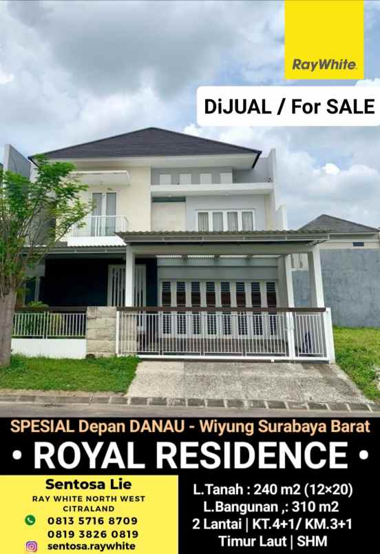 dijual rumah jalan royal residence