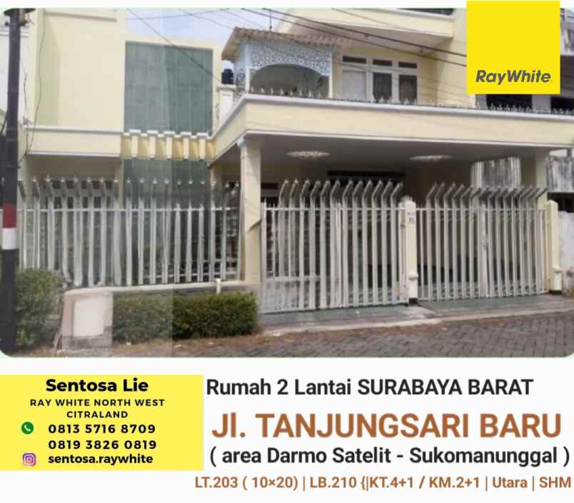 dijual rumah jalan tanjungsari baru