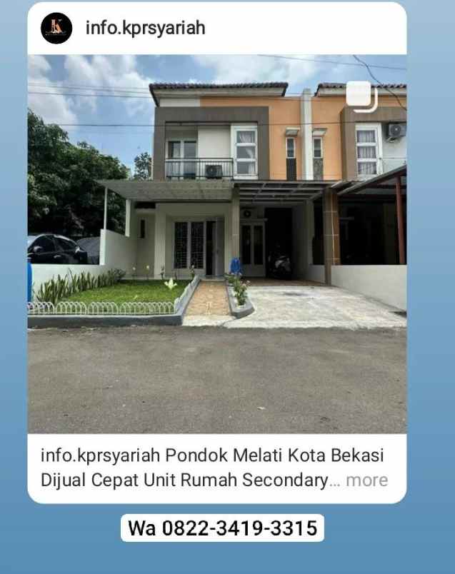 dijual rumah jatimurni