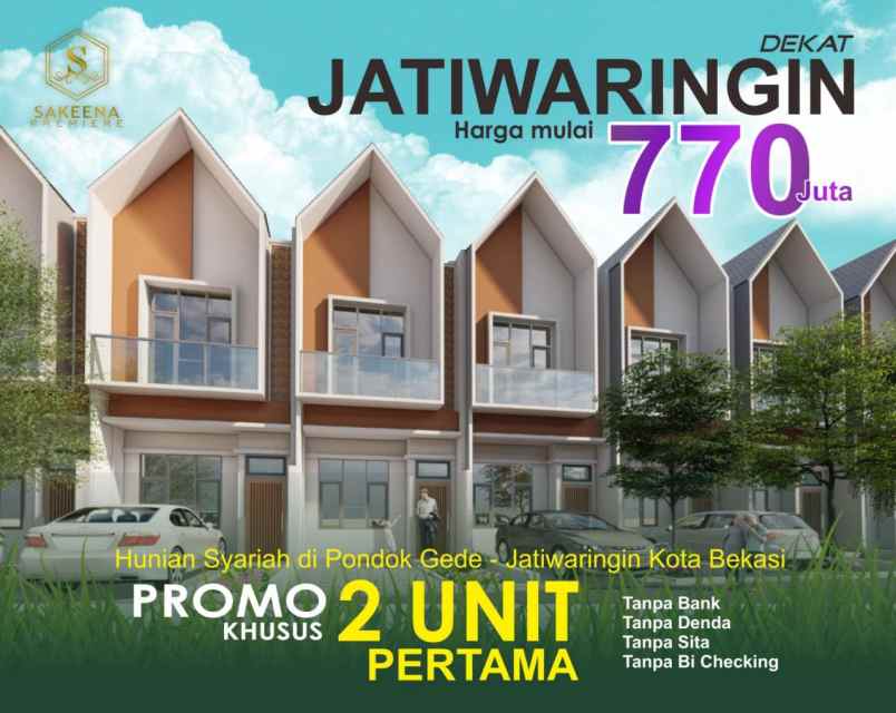 dijual rumah jatirahayu pondok melati