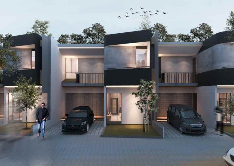 dijual rumah jl bakti desain modern 2 lantai