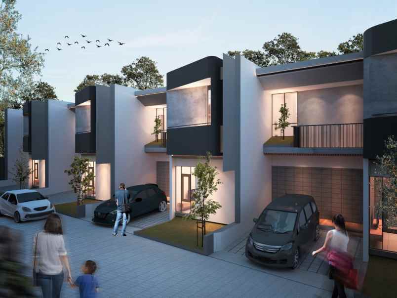 dijual rumah jl bakti desain modern 2 lantai