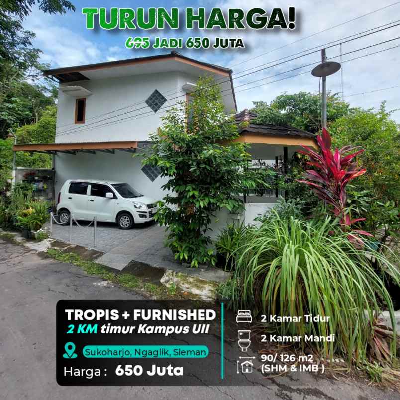 dijual rumah jl kaliurang km 12 5