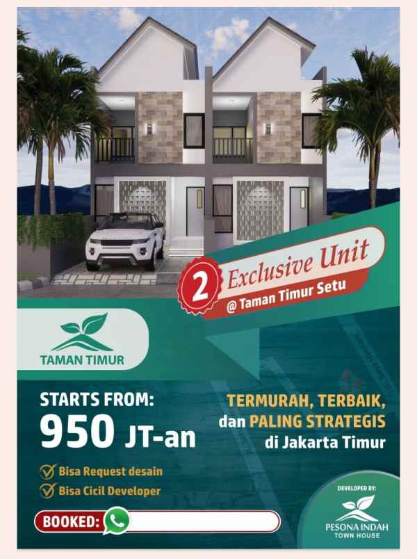 dijual rumah jl kp kramat setu kec