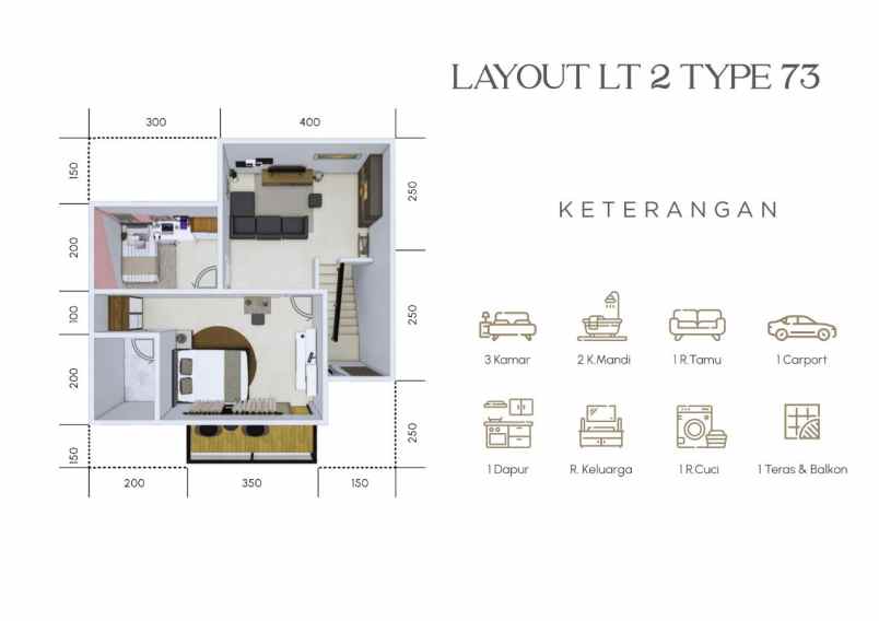 dijual rumah jl pesona laguna 2