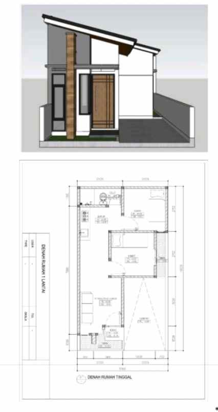 dijual rumah jl raya pondok rajeg