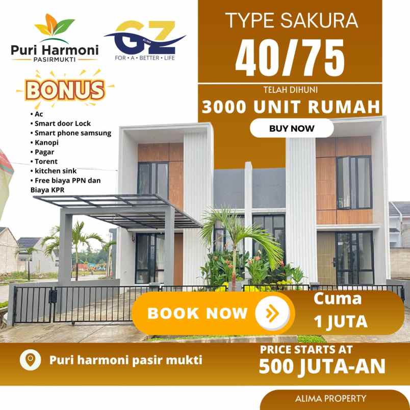 dijual rumah jl raya tajur citeureup