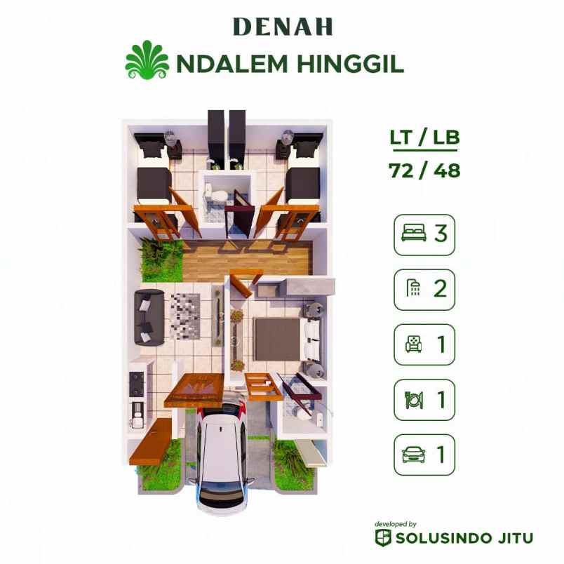 dijual rumah kalakan argorejo kec