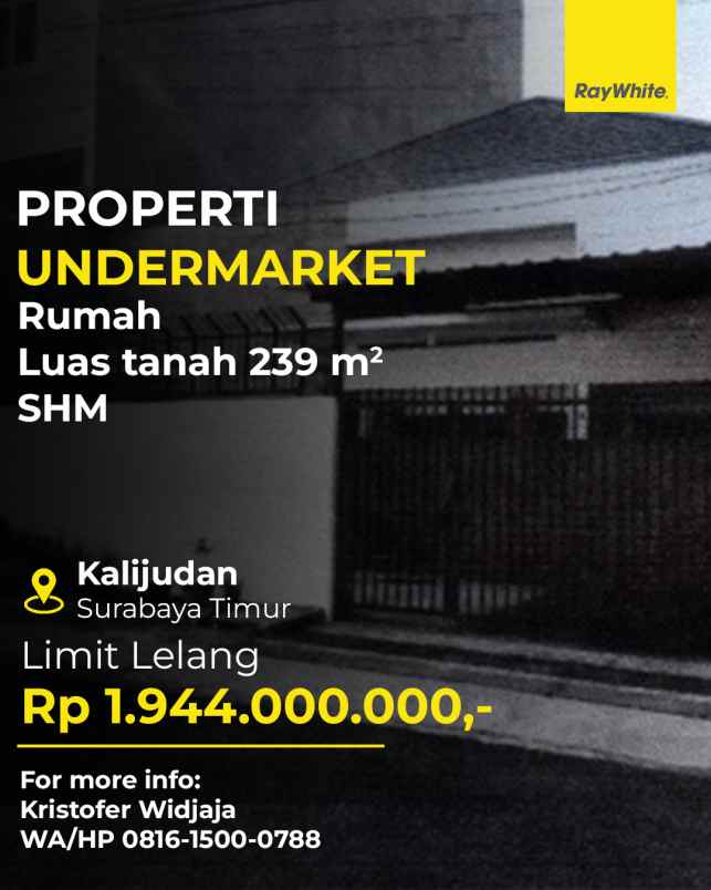 dijual rumah kalijudan