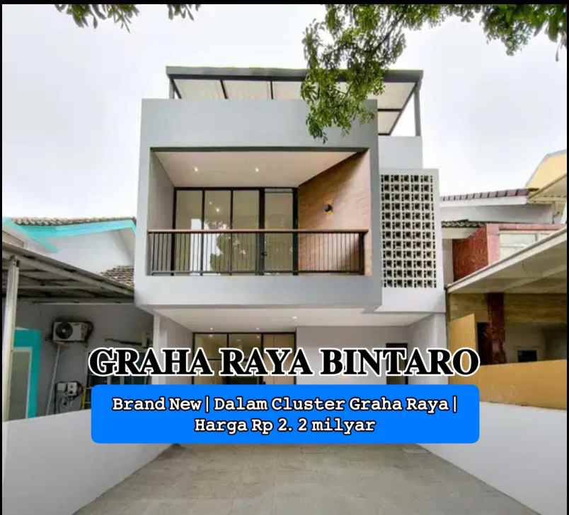 dijual rumah komplek graha raya bintaro