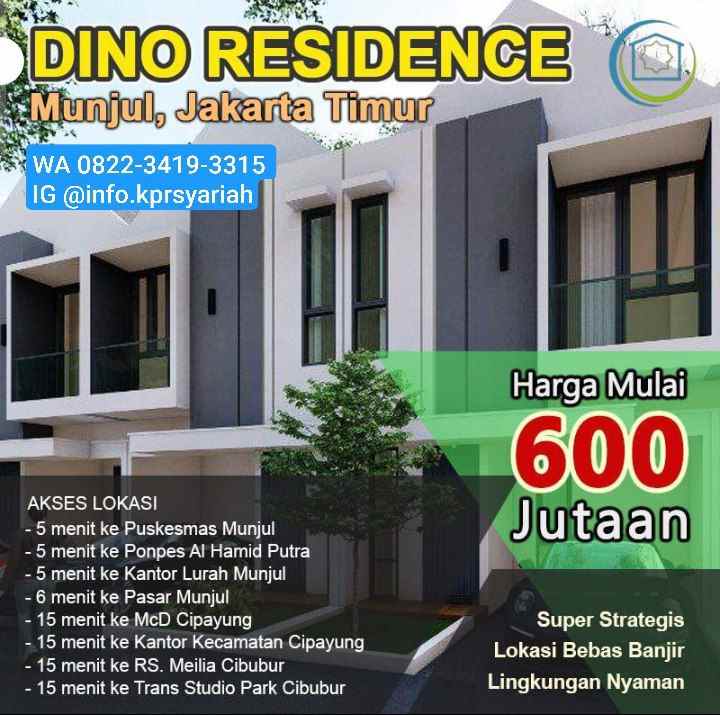 dijual rumah munjul