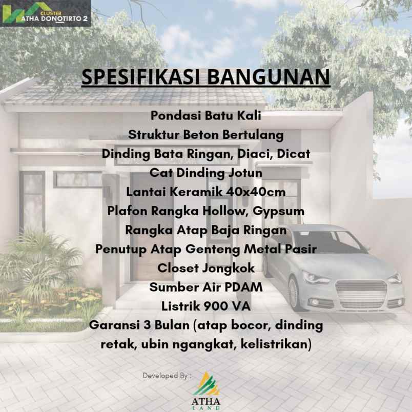 dijual rumah murah di bangunjiwo harga 200 jutaan